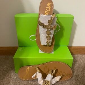 Sam Edelman gold rush sandals